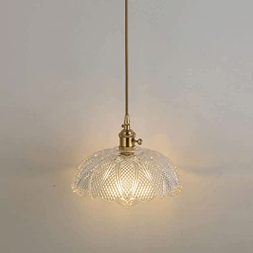 Lustre en verre RLKHXBS suspension cuivre pour salle à manger