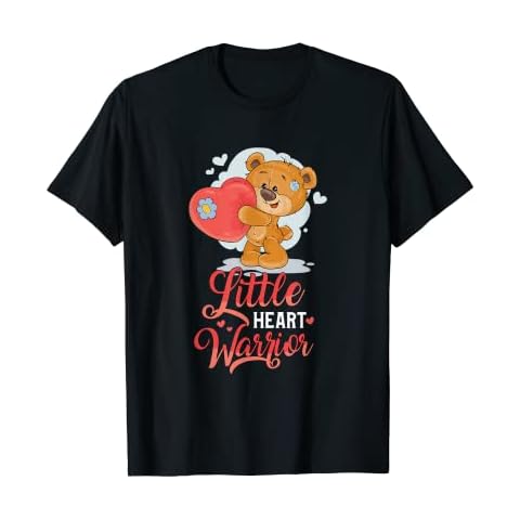 CHD Heart Warrior Mended Congenital Bear holding a Heart T-Shirt Cover