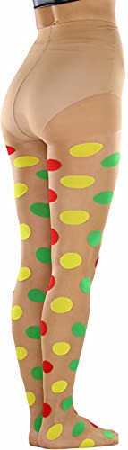 ToBeInStyle Women's Large Polka Dot Pantyhose4