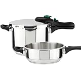 Magefesa DYNAMIC - Olla Express Rápida 3 + 6L, Acero Inoxidable 18/10, 5 Sistemas de Seguridad, Fácil Uso, Apto para Todo tipo de cocinas, Inducción