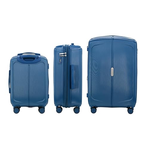 Image of IZOD Mateo 3 Piece Expandable Hardside Luggage Set, Bliss Blue