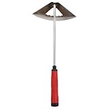 Lurrose Mehrzweck Handhacke aus Edelstahl mit Kurzem Stiel für Unkrautentfernung und Gartenpflege für Gemüsebeet und Gartengestaltung