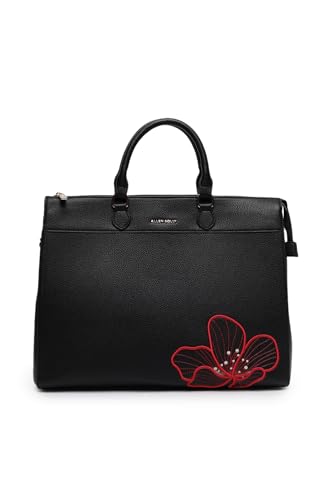Image of Allen Solly Womens embroidered black HANDBAG
