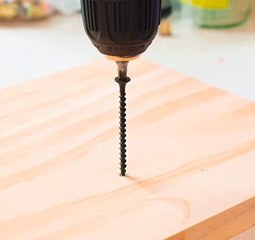 Mr Screws #6X1-1/8" Drywall Screws 320Pcs Fine Thread Wood Screws 1 Lbs Flat Truss Head Self Tapping Screws Black Phosphate Coated Stainless Fast Self Tapping Lzdry-024 #TOP3