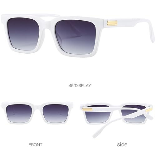 Image of Kursan Trendy Rectangle Sunglasses for Men Women Classic Lightweight Frame Shades
