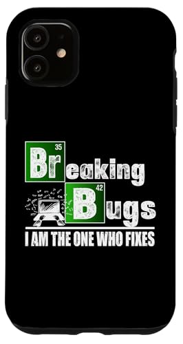 Breaking Bugs �v���O���}�[�R�[�h �ʔ����R�[�f�B���O �X�}�z�P�[�X iPhone 11 �p