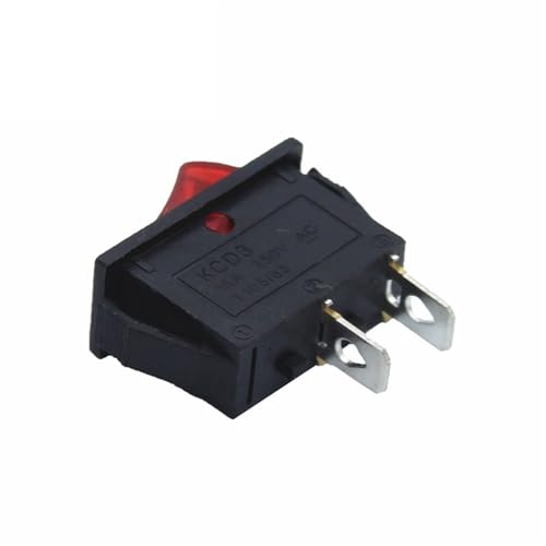 Interrupteur KCD3 SPST 2 positions bouton marche arrêt lumineux 16A