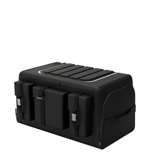 Caja de almacenamiento para coche, organizador plegable para cajuela, gran capacidad (40 litros), perfecto para accesorios de coche y artículos esenciales