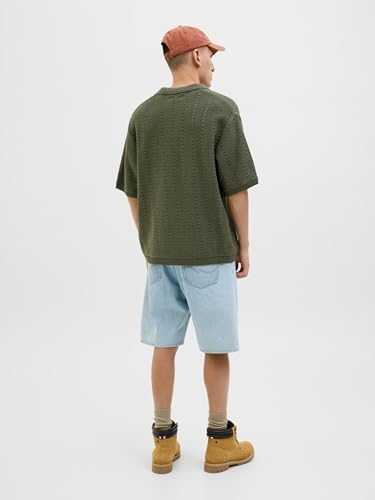 JACK & JONES Jorparos Knit Easter Ss Crochet Polo – Ansicht 4