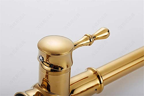 Mélangeur eau froide évier extractible dorée douchette rotatif 360 - 8