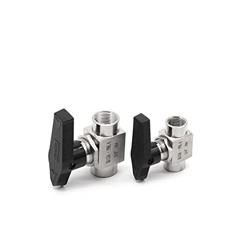 Válvula de bola de acero inoxidable 304 resistente a alta presión 1/2" 4