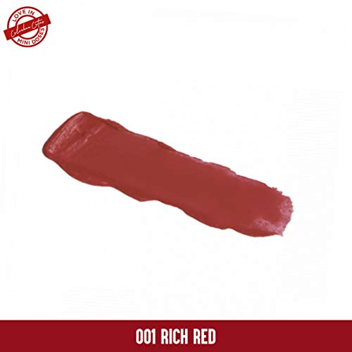 Image of Colorbar Cosmetics Matte Touch Lipstick Mini, Rich Red, 1.3 g