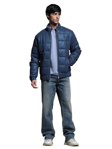 Image of JACK & JONES Men's Polyester Standard Length A-Line Coat