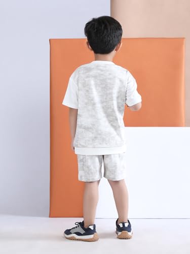 Image of POLKA TOTS 100% Pure Cotton T-Shirt and Shorts Combo For Boys | Summer Dress & Beach Wear for Boys and Toddlers | Breathable Premium Fabric Co-Ord Set Kids | Relaxed Fit Casual Summer Outfit for Kids