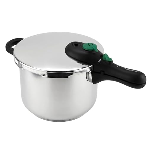 MAGEFESA ® Dynamic olla a presión Súper rápida de 6 litros, fabricada en acero inoxidable 18/10, apta para todo tipo de cocinas, incluido inducción, 5 sistemas de seguridad, fácil uso, express
