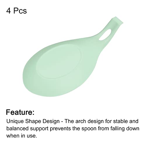 Support ustensiles de cuisine silicone vert clair pour comptoir 4pcs - 4