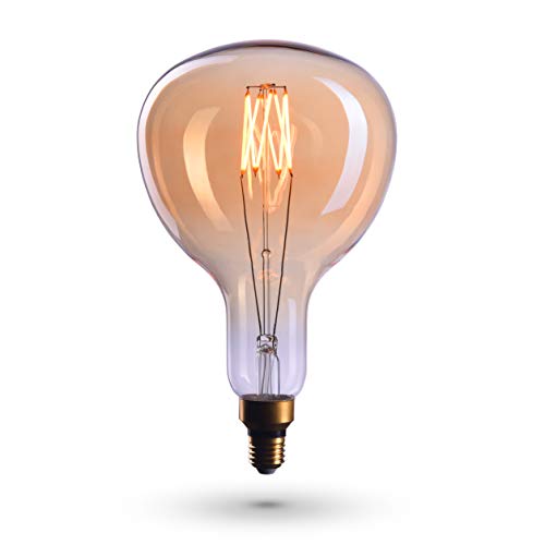CROWN LED 30cm Bombilla Edison GIGANTE, base E27, iluminación regulable, 6W, 230V, 2200K, EL14 | Etiqueta Energética de la Unión Europea: A+ Cover