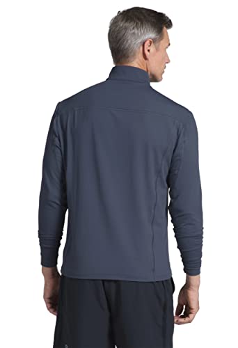 Ibkul Men's Athleisure Wear Sun Protective Upf 50+ Icefil Cooling Tech Long Sleeve Mock-Neck Pullover - 90199 Peri Solid M #TOP6