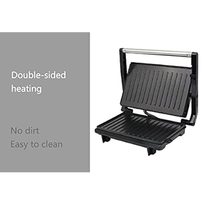 220V Tischgrill geöffnete Grillplatten | Sandwich Maker | Kontakt- Grill antihaftbeschichtete Platten Easy Cleaning, No… – Bild 5