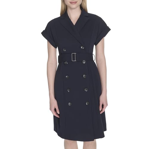 Blazer Dress Calvin Klein Crepe Dress Crepe Long Sleeve Mini Dress