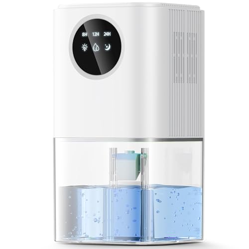 Luftentfeuchter Elektrisch 3L/Tag, Leiser Raumentfeuchter für...