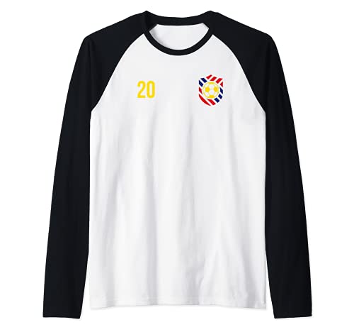 Flag Venezuela Raglan Baseball Tee, Black