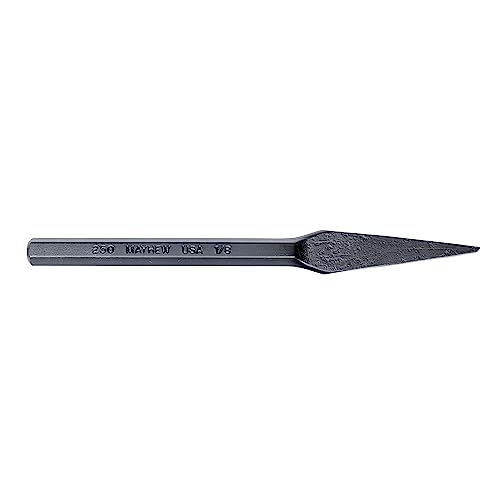 Image of Mayhew Tools 10500 Half Round Nose Chisel, 1 /8 inch, Black Oxide Finish