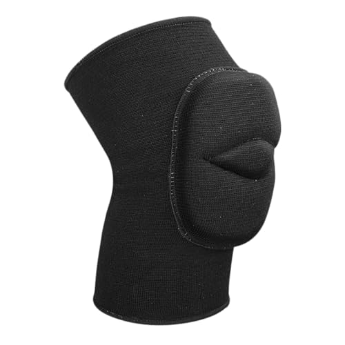 LOORGVEL Rodillera Deportiva para Envolver la Articulación y Tejido Elástico Esponja Gruesa Negra Adecuado para Uso Diario y Running