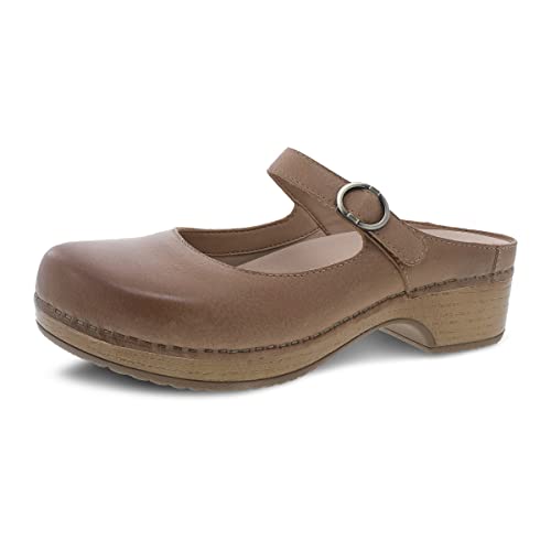 Image of Dansko Bria Slip-On Mary Jane Mule Clogs for Women - Memory Foam and Arch Support for All -Day Comfort and Support