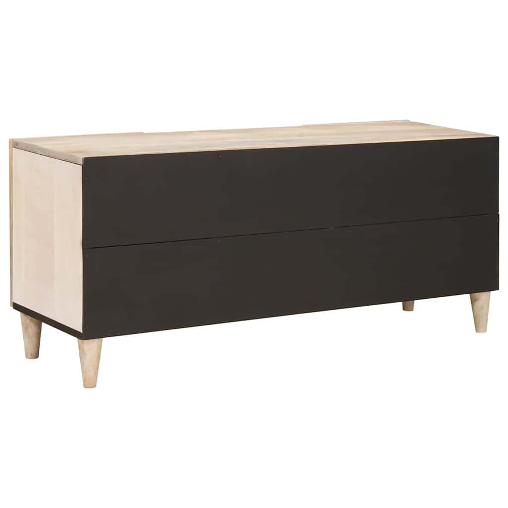Mueble para TV de pared, color blanco, 105 x 33 x 46 cm, madera de