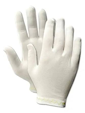 MAGID Medium Weight Nylon Inspection Gloves, Ambidextrous, Form Fitting - Small, 10" Length (12 Pairs)