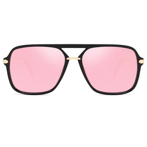 SOJOS Retro Polarized Sunglasses for Women & Men