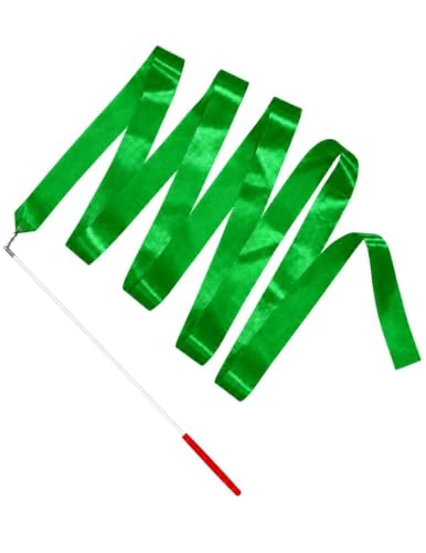 Image of BookMyCostume Gymnastic & Rhythmic Dance Ribbon Wand Collection - 2-Meter Ribbon Sticks - Ideal for School Sports Day & Gymnastic Training - Fancy Dress Costume Accessories for Kids, Teens & Adults