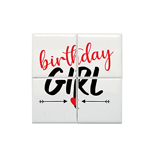 Carreaux Céramique Décoratif 40x40cm Déco Anniversaire Birthday Girl