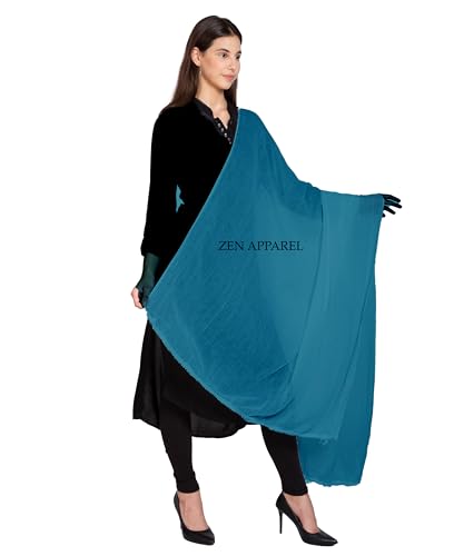 Image of Zen Women's Solid Premium Cotton Dupatta 2.25 Meters 100% Pure Cotton