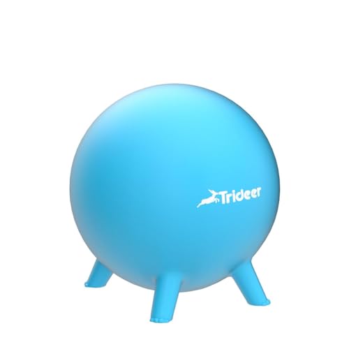 Image of Trideer Flexible Seating for Classroom Elementary, Yoga Ball Chairs for Kids, Wobble Chair of School Supplies for Sensory Kids, Student Desk Chairs for Homeschool (Blue, 55cm)