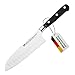 Produktbild GROSSMAN® 110EP | Santoku Messer 29,0 cm | Ultrascharfer Küchenmesser | Deutschem Edelstahl Klinge 16,0 cm | mit Ergonomischen Griff 13,0 cm (142 Gramm)