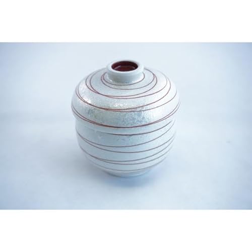 レッドパール乱線ひさご プチ蒸し碗 赤 有田焼 日本製 茶碗蒸し 和食器 Y-4557000146