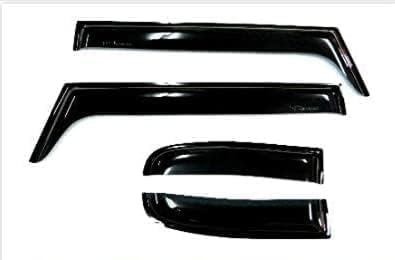 4Pcs Sun Wind Deflectors Vent Visor Side Window Visor Rain Guard Vent Shade Black Tinted for Toyota FJ Cruiser 2006-2017