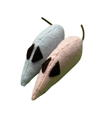Zebedee's The Original Catnip Mouse 2 pack 1 Pink 1 Blue