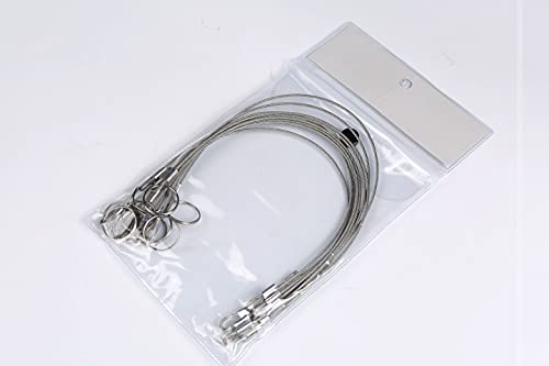 Mx Stainless Lanyard Cable Tether Prevent Loss With Quick Relase Ring 10Pcs #TOP5