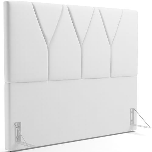 Cabeceira Cama Box Casal King 195 cm Aurora W01 Facto Branco - Lyam Decor