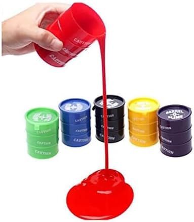 Pack of 6 Barrel O Slime Toy, Small (Clear) - Pack of (6)