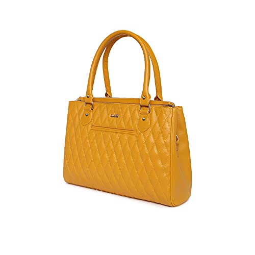 Image of KLEIO Large Multi Utility Compartments Quilted Work Women Ladies Laptop Hand Bag Purse for College Girls