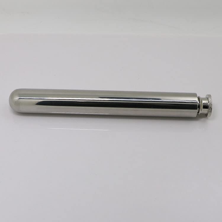 Stainless Steel 2oz Tube Flask (Round bottom, Mirror finish)