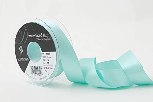 Berisfords Double FACE Poly Satin Ribbon, BlackBerry, 15 mm