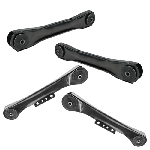TRQ Rear Upper and Lower Control Arm Set Compatible with 1993-1998 Jeep Grand Cherokee 1993 Jeep Grand Wagoneer