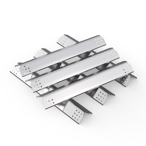 Image of SafBbcue 16 inch Grill Heat Plate Shield, Burner Cover Replacement for Jenn-Air 720-0709, 720-0336B, Kitchen Aid 720-0745B, Nexgrill 720-0709, Spire 6 Burner 740-0781P, Stainless Flame Tamer 6-Pack