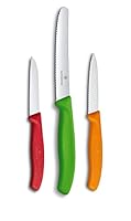 Victorinox 3-tlg Gemüsemesser-Set Swiss Classic - Küchenmesser, Obstmesser - Swiss Made - MultiColor