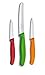 Victorinox Vegetable Knife Set, 3 pcs, red, orange, green, 6.7116.32